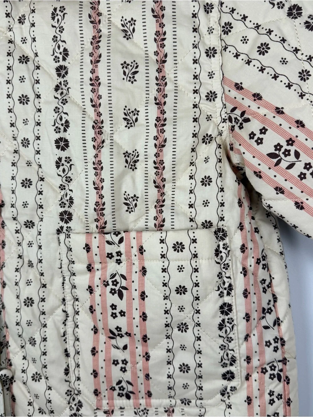 New Zara girls quilted PRINTED PADDED JACKET size 11-12